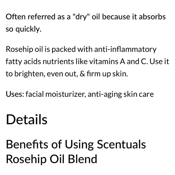 Scentuals rosehip beauty oil. - Picture 2 of 7